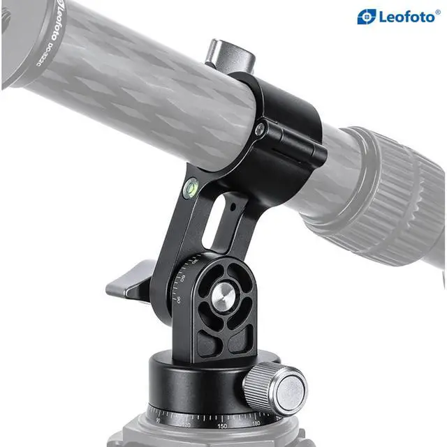 Alt view image 3 of 4 - Leofoto HS-25 Tilt Adapter/Convertor with Panning Base for 25mm Tripod Center Column