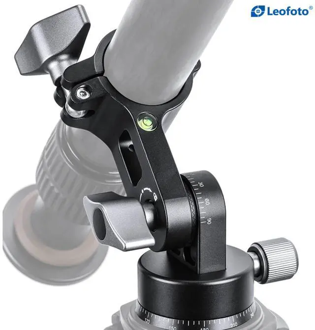 Alt view image 4 of 4 - Leofoto HS-25 Tilt Adapter/Convertor with Panning Base for 25mm Tripod Center Column