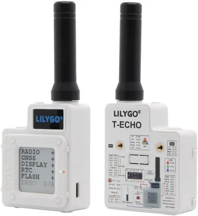 Alt view image 3 of 5 - LILYGO T-Echo Meshtastic LoRa SX1262 Wireless Module 915MHz TTGO Development Board NRF52840 GPS RTC NFC Arduino with BME280 Pressure Sensor