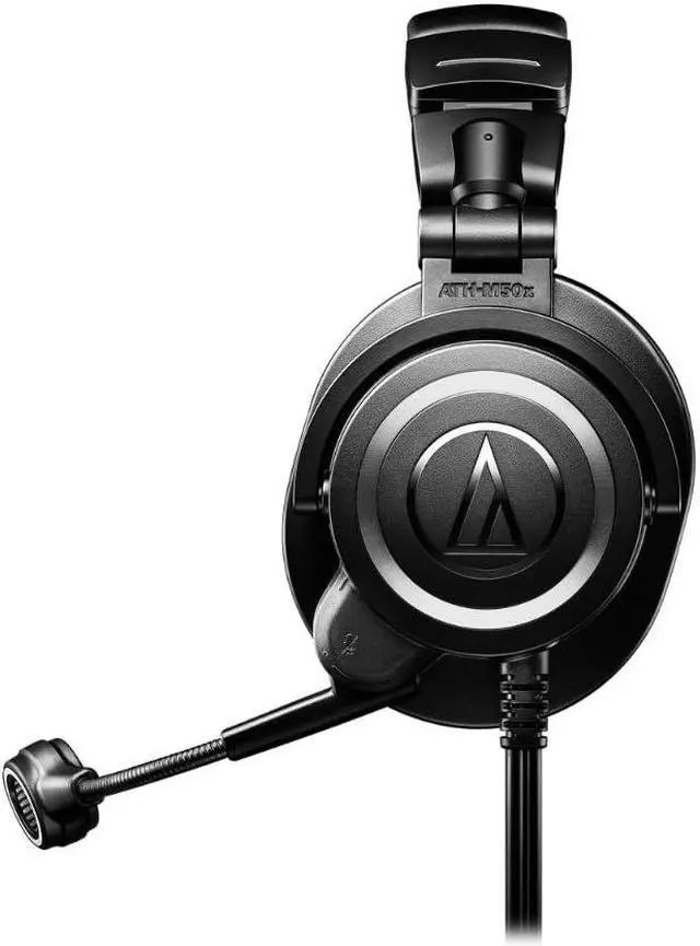 Alt view image 4 of 5 - Audio Technica ATH-M50XSTS StreamSet Streaming Headset Bundle with Pig Hog 25" Headphone Extension Cable & Liquid Audio Polishing Cloth - Streaming Headset with Mic