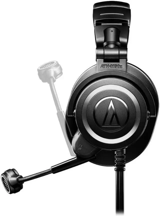 Alt view image 5 of 5 - Audio Technica ATH-M50XSTS StreamSet Streaming Headset Bundle with Pig Hog 25" Headphone Extension Cable & Liquid Audio Polishing Cloth - Streaming Headset with Mic