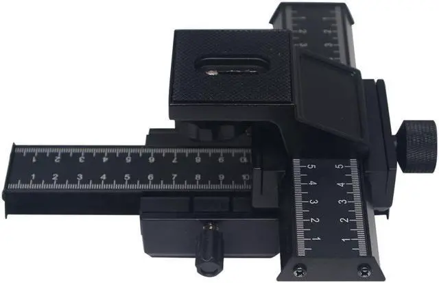 Alt view image 5 of 5 - Mcoplus 4 Way Macro Focusing Focus Rail Slider Close-up Shooting for Canon NikonPentaxOlympusPanasonicSonySamsung DSLR Camera and DC with Standard 1/4" Screw Hole, DSLR Camera Shooting Video Film