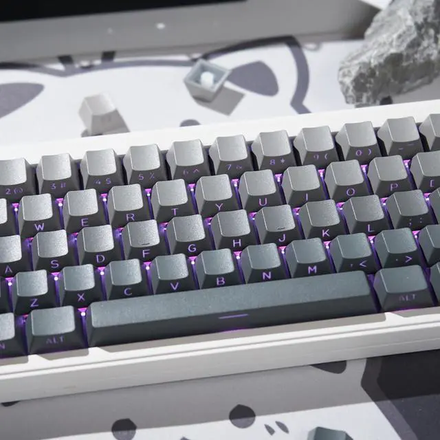 Alt view image 4 of 5 - mintcaps Shine Through Keycaps -133keys PBT Doubleshot keycaps Gradient Side Print Cherry Profile Keycap Set for 60% 65% 75% 100% Cherry Gateron MX Switches Mechanical Keyboard