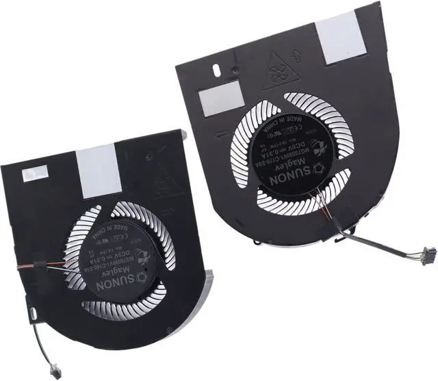Alt view image 5 of 5 - Deal4GO CPU Cooling Fan MG75090V1-C170-S9A w/GPU Graphics Fan MG75090V1-C160-S9A Replacement for Dell Precision 7530 7540 M7530 M7540 P74F