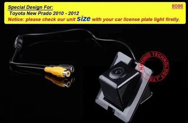 Alt view image 2 of 4 - Navinio Waterproof Backup Camera Color Car Rear View Camera 170 Degree Viewing Angle Original Hole Camera with Night Vision for Toyota New Prado
