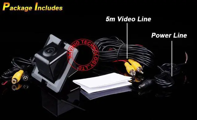 Alt view image 4 of 4 - Navinio Waterproof Backup Camera Color Car Rear View Camera 170 Degree Viewing Angle Original Hole Camera with Night Vision for Toyota New Prado