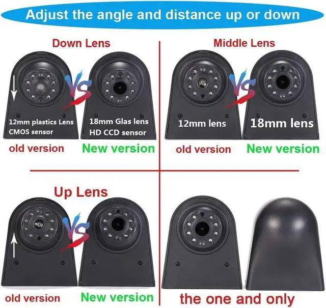 Alt view image 5 of 5 - HD 1280x720 Pixels 1000 TV Lines 3rd Brake Light Reversing Camera Brake lamp Parking Camera for VW T5 Bus Transporter Multivan Caravelle Business Third Stop Light 2003-2015 Bj