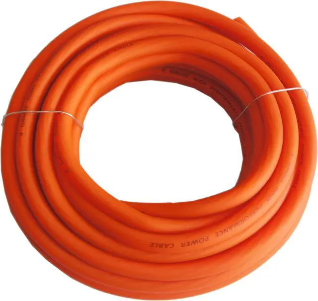 Alt view image 3 of 5 - RD True 4 Gauge AWG CCA 25ft Orange Power Wire and 25ft Black Ground Soft Touch Cable Battery Cable, Home Speaker Stereo System, Automotive Use