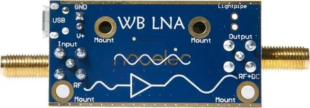 Alt view image 4 of 4 - Nooelec Lana Barebones - Ultra Low-Noise Amplifier (LNA) Module for RF & Software Defined Radio (SDR). Wideband and Linear 20MHz-4000MHz Frequency Capability with Bias Tee & USB Power Options