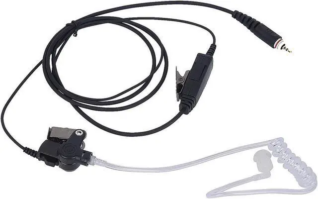 Alt view image 2 of 5 - Pdflie clp 1010e 1080e Air Tube Earpiece Ear Piece Radio Airtube Surveillance Headset with Ptt Mic Compatible for Motorola Walkie Talkies clp-e clp1010e clp1080e(Black, Wired, 6 Pack)