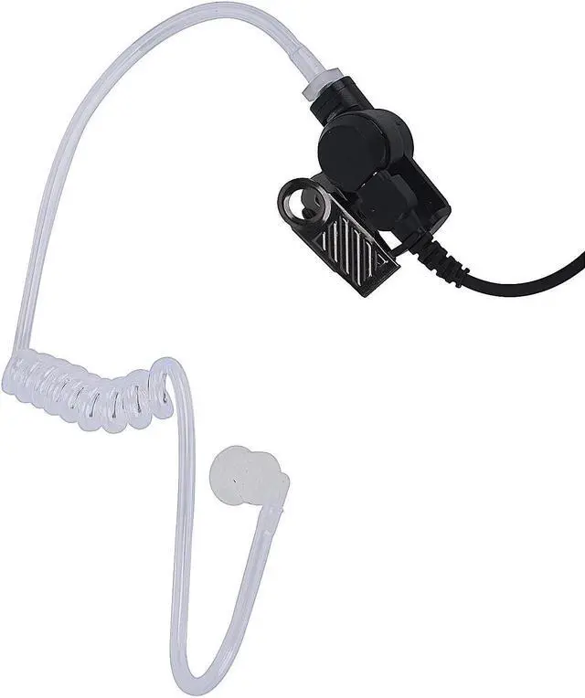 Alt view image 5 of 5 - Pdflie clp 1010e 1080e Air Tube Earpiece Ear Piece Radio Airtube Surveillance Headset with Ptt Mic Compatible for Motorola Walkie Talkies clp-e clp1010e clp1080e(Black, Wired, 6 Pack)