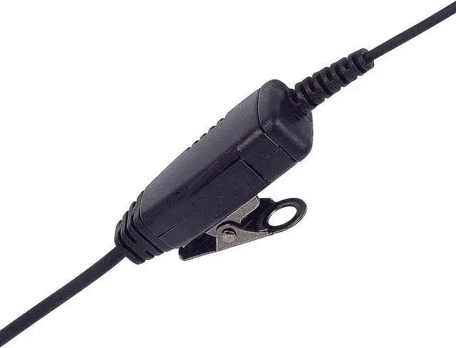 Alt view image 4 of 5 - Pdflie clp 1010e 1080e Air Tube Earpiece Ear Piece Radio Airtube Surveillance Headset with Ptt Mic Compatible for Motorola Walkie Talkies clp-e clp1010e clp1080e(Black, Wired, 6 Pack)