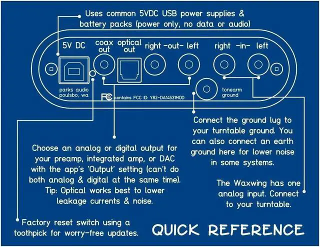 Alt view image 4 of 5 - Waxwing Phono DSP Preamp from Parks Audio with Magic, Optical Out & Full App Control
