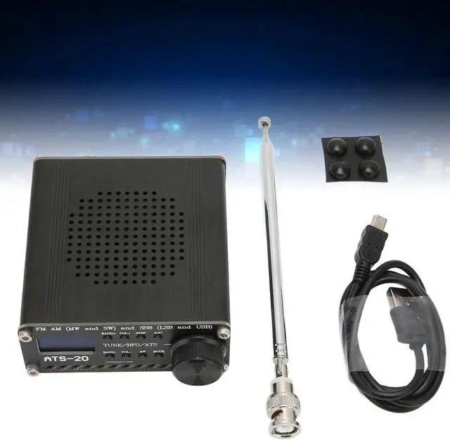 Alt view image 5 of 5 - Portable FM Shortwave Radio with SSB Reception,Professional Multifunction Aluminium Alloy All Band Radio Receiver,Radio for Outdoor Camping Home