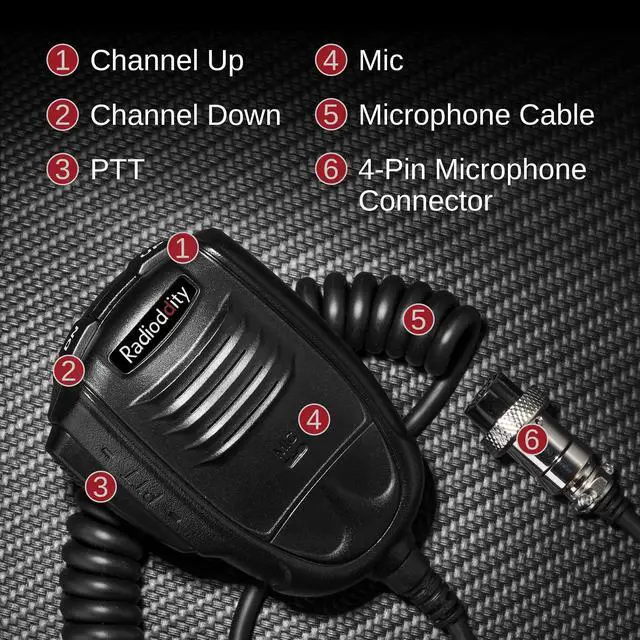 Alt view image 5 of 5 - Radioddity QT40 10 Meter SSB Ham Radio, Digital Noise Reduction 40W High Power Amateur Radio with NOAA Alert, AM/FM/PA Mobile Transceiver with CTCSS/DCS, USB Programming Cable, Perfect for Truck