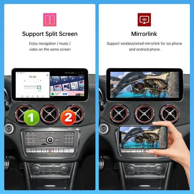 Alt view image 5 of 5 - Road Top Android 13 Car Radio Touchscreen 12.3" Car Stereo for Mercedes Benz C GLC GLA CLA Class W205 X156 C117 2015-2018 Year NTG5.0, Support Wireless Carplay, Android Auto, Camera, Mirrorlink