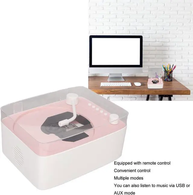 Alt view image 2 of 5 - Portable CD Music Player, with HiFi Stereo Sound Speaker, Retro CD Player with Remote Control for Entertainment and Home Decoration