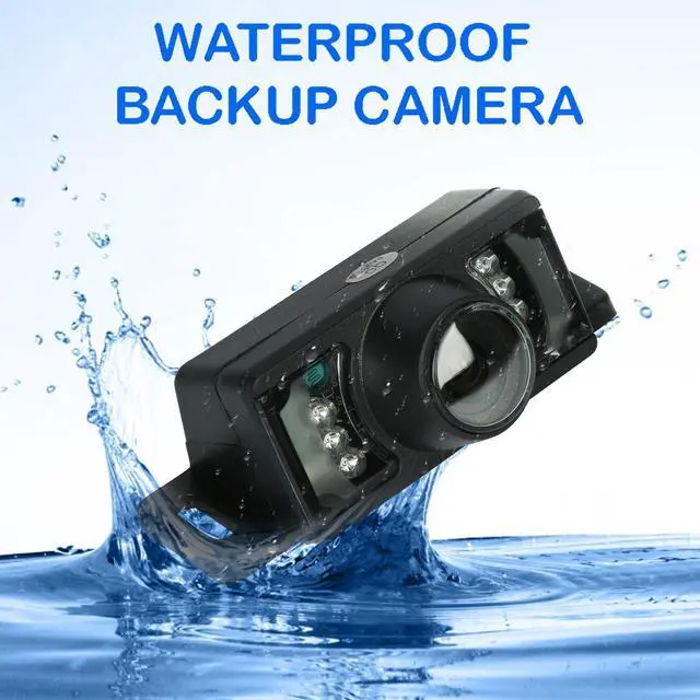 Alt view image 2 of 5 - Backup License Plate HD Camera Night Vision Rear View 8 IR LED Waterproof Compatible with Pioneer Car Radio AVH-120BT AVH-210EX AVH-2550NEX AVH-X490BS DMH-WT8600NEX DMH-100BT DMH-160BT