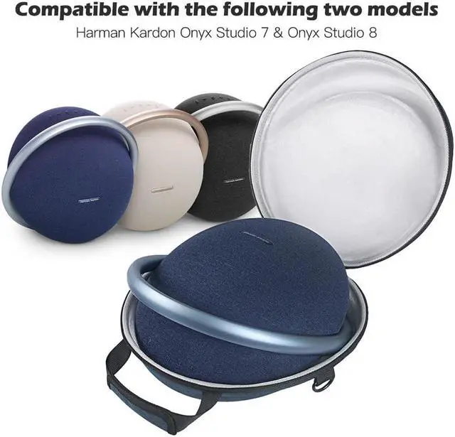 Alt view image 2 of 5 - Seracle Hard Carrying Case Travel Bag Compatible with Harman Kardon Onyx Studio 8 Portable Bluetooth Speakers (Blue)