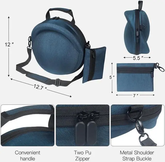 Alt view image 5 of 5 - Seracle Hard Carrying Case Travel Bag Compatible with Harman Kardon Onyx Studio 8 Portable Bluetooth Speakers (Blue)