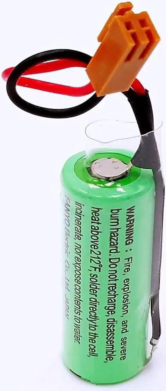 Alt view image 5 of 5 - 5Pcs/Set CR17450SE-R 3V 2500mah PLC Battery for FANUC A98L-0031-0012 CNC System with Plug