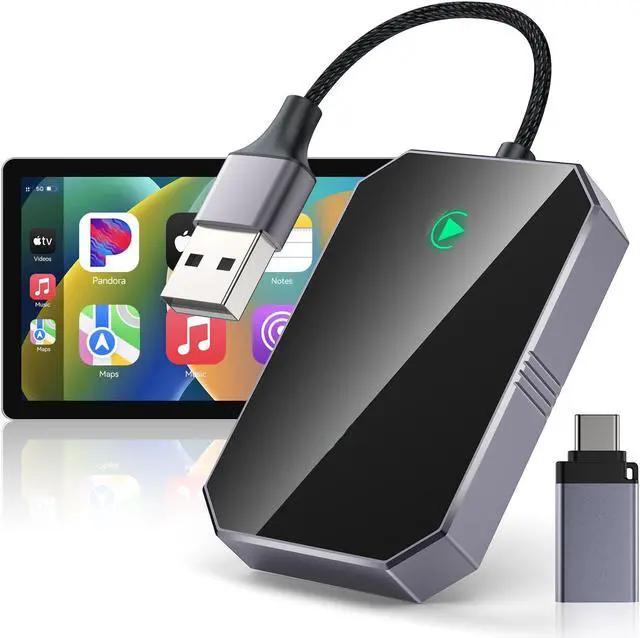 Main image of Mavulo Wireless CarPlay Adapter for iPhone,Converts Wired to Wireless,Plug & Play Car Play Wireless Adapter Fit for Cars from 2017 & for iPhone iOS10+