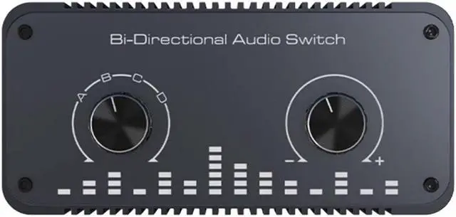 Main image of 2 RCA Switch Audio Audio 2 Way switcher 2 4 to 1 aux 3.5mm Audio Jack Switch 2 3 4 in 1 Out Extension Female to Female Speaker swticher Adapter