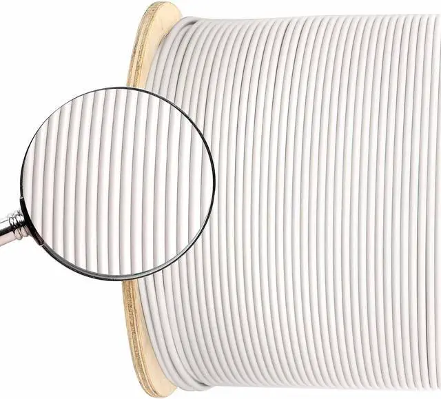 Alt view image 3 of 5 - MOOKEERF RG8X Coaxial Cable 50ft,Low Loss 50 ohm RG 8X Cable 50 Feet,White