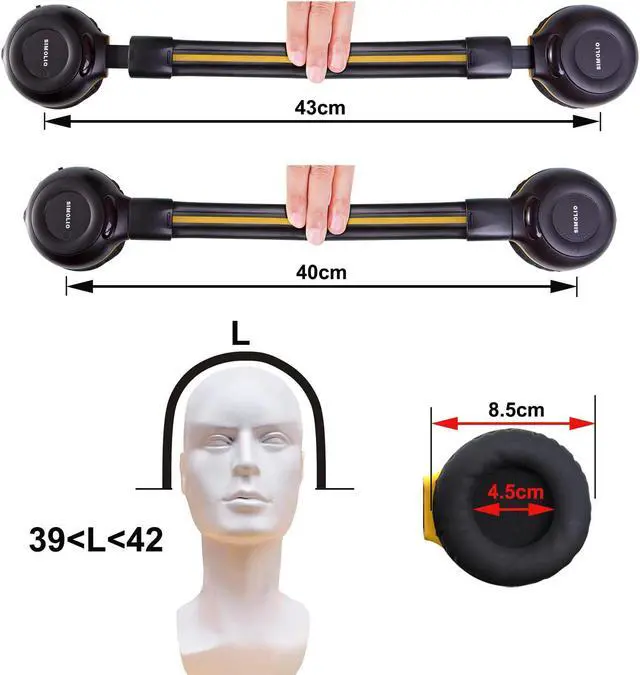 Alt view image 5 of 5 - SIMOLIO 3 Pack Wireless IR Headphones for Honda & Odyssey, CR-V, Accord, Pilot, Ridgeline, RDX, MDX, with Carrying Cases/AUX Cord, Share Port, 2 Channel Folding IR Car DVD Replacement Headsets