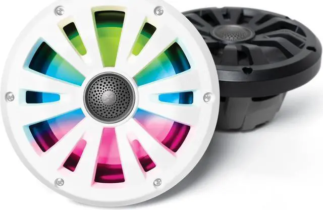Alt view image 2 of 4 - SoundExtreme by ECOXGEAR 6.5-inch Passive Coaxial 2-Way Speakers 400 Watts Marine-Grade LEDCast Powersports Waterproof with Multi-Color LED Lighting (Set of 2)