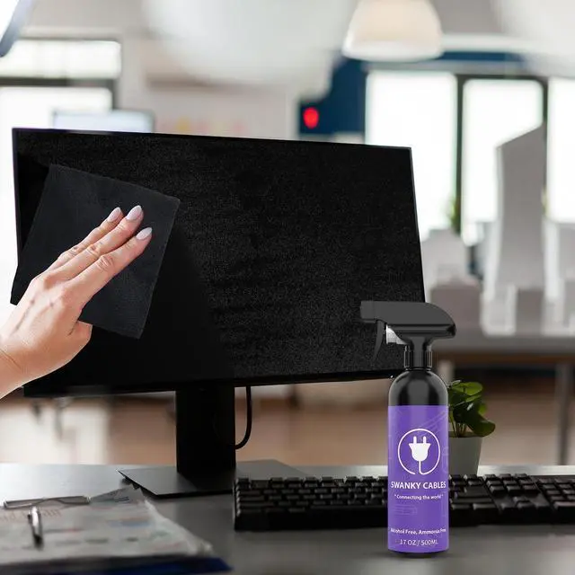 Alt view image 5 of 5 - Swanky Computer Screen Cleaner Kit: Set of Electronic Cleaner Spray Microfiber Cleaning Cloth for Tv Cleaner - Ipad Screen Cleaner - Iphone Cleaner - Monitor Cleaner - Laptop Cleaner (17 Oz, 6-Pack)