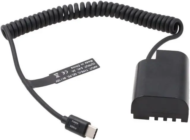 Main image of SZRMCC DCC12 DC Coupler DMW BLF19 Dummy Battery to Type-C USB C PD Trigger Cable for Panasonic DMC GH5 GH4 GH3 Camera