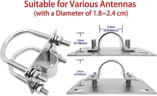 Alt view image 5 of 5 - 1090MHz 978MHz Dual Band ADS-B Antenna N-Type Female Outdoor 5dBi Fiberglass Antenna + 25ft N-Male to SMA-Male Extension Cable