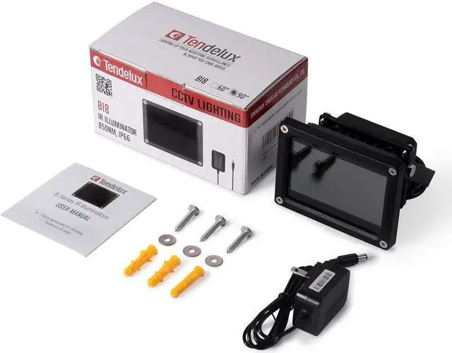 Alt view image 4 of 5 - Tendelux BI8 IR Illuminator and 30ft Power Extension Cable