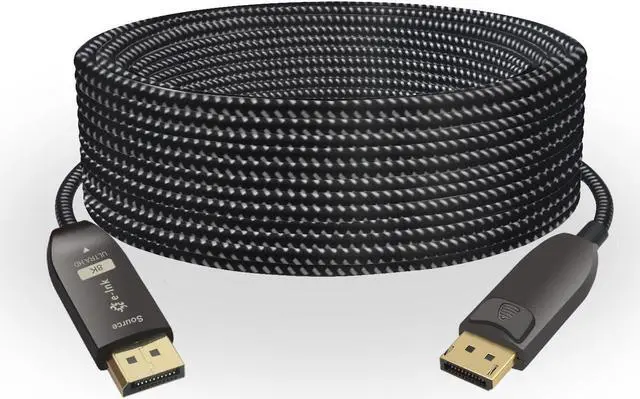 Main image of Throncom DP1.4 Fiber Optic Cable 30m(98.4ft), Ultra High Speed 32.4Gbps DisplayPort Cable 8K@60Hz 4K@144Hz 2K @165Hz Slim Braided Cable