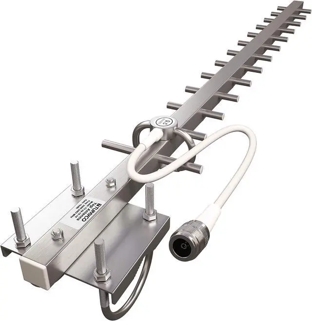 Main image of Yagi WiFi Antenna 2.4GHz (15dBi) Outdoor Directional Signal (H:30° V:25°) Long Distance Range (High-Gain Weatherproof) Wireless Network (Pole Mount) N-Female Pigtail Connector Tupavco TP512