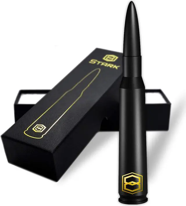 Main image of Black 50 Cal Bullet Style Truck Antenna Replacement fits for 1995-2015 Toyota Tacoma and 2014+ Tundra - Pure Copper