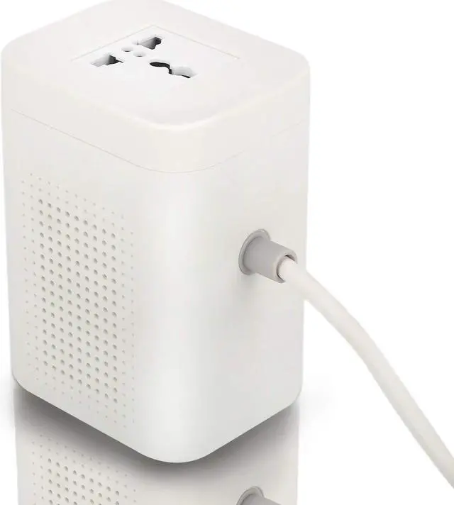 Alt view image 5 of 5 - uyoyous 200W Step Up Transformer 110V to 220V Voltage Converter for US to EU Appliances, Step Up 110V to 220V Voltage Converter Transformer with Circuit Breaker Protection