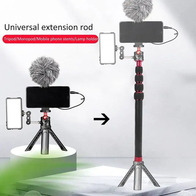 Alt view image 2 of 5 - VBESTLIFE 42.5in Camera Monopod, 5 Sections Aluminum Travel Monopod Extension Rod for Tripod Monopod Length Extension, 1/4in Screw, VBESTLIFEingq9638ga