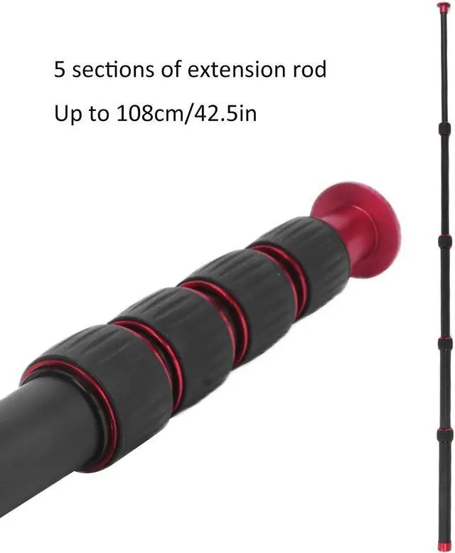 Alt view image 4 of 5 - VBESTLIFE 42.5in Camera Monopod, 5 Sections Aluminum Travel Monopod Extension Rod for Tripod Monopod Length Extension, 1/4in Screw, VBESTLIFEingq9638ga