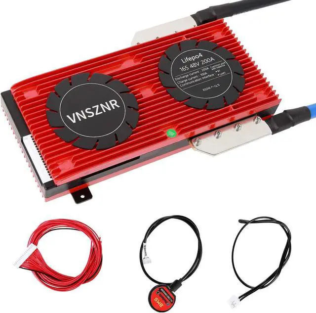 Main image of VNSZNR LiFePO4 BMS 48V 16S 200A Smart PCB Battery Protection Board Battery Management System with Balance Leads Wires and Wireless Module for Lithium Iron Phosphate
