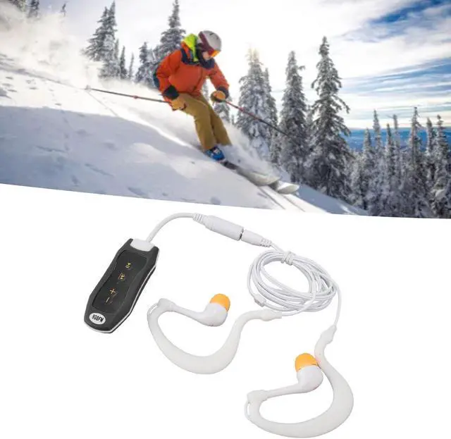 Alt view image 5 of 5 - Swimming MP3 Player, IPX8 8G Memory Swimming Headset Rubber Coated, USB Player with Earphone, for Swimming Diving Running Cycling (Black)