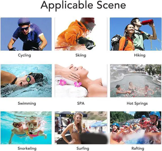 Alt view image 4 of 5 - Swimming MP3 Player, IPX8 8G Memory Swimming Headset Rubber Coated, USB Player with Earphone, for Swimming Diving Running Cycling (Black)