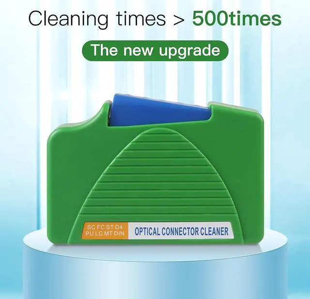 Alt view image 3 of 5 - Duogalia Fiber Cleaner Box - 5 Pack FTTH Fiber Optic Cleaning Box for FC & SC & ST & LC End Faces & Optical Connectors -Over 500 Times Anti Static Clean Swab, Green