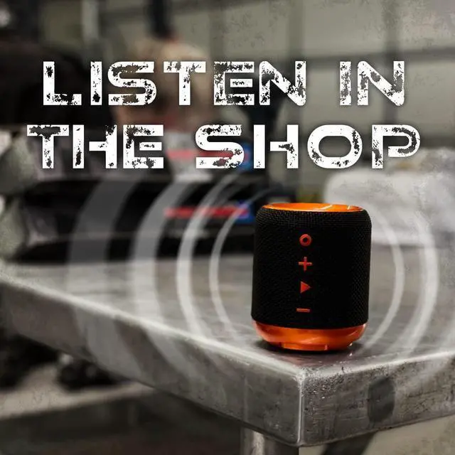 Alt view image 3 of 5 - Zompers Pure-Hypr Audio SS-100 Sasquatch Sound Weatherproof Speaker | Portable Bluetooth Speaker | Powerful Bass, Built in FM Radio, Rugged, Hours of Enjoyment | Black