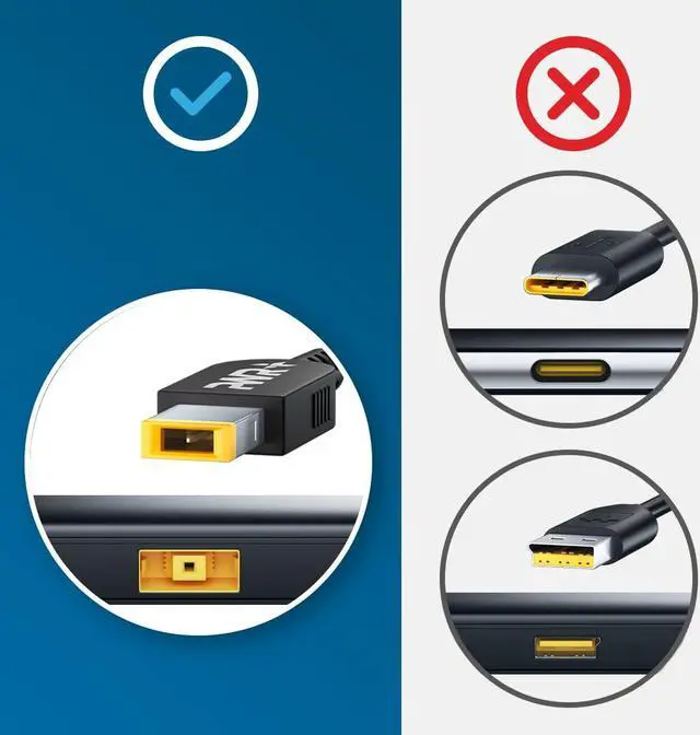 Alt view image 2 of 5 - 170W Laptop Charger Replacement for Lenovo Thinkpad P50 P51 P52 P53 P70 P71 P73 W540 W541 T540P P15 P17 P15V P15G T15G T15P P1 Power Adapter Supply - UL Listed Extra Long Cord