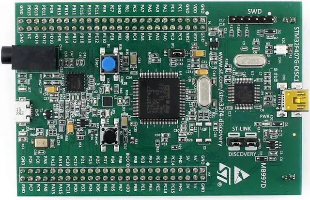 Alt view image 2 of 5 - Waveshare STM32F4DISCOVERY STM32 Discovery Kit for STM32 F4 series7 32-bit ARM Cortex-M4F Core 1 MB Flash 192 KB RAM STM32F4 Discovery Board
