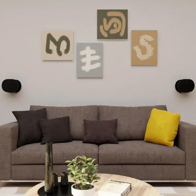 Alt view image 3 of 5 - Fixed Speaker Wall Mount Designed for The Sonos Era 300 (Black Pair)