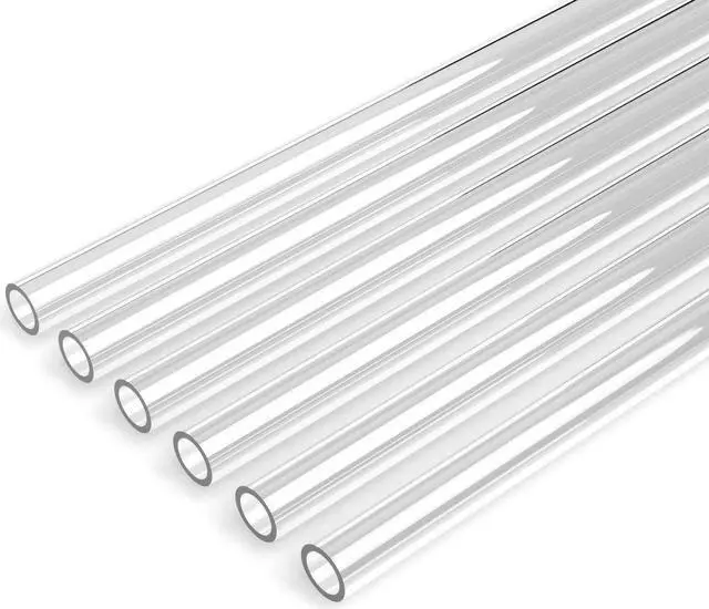 Main image of PrimoChill 3/8in. ID x 1/2in. OD Rigid PETG Tubing - 30 inches in Length (RTP12-630), Made with Premium Materials, Excellent Beginner Hardline for PC Watercooling, Made in the USA - 6 Pack - Clear