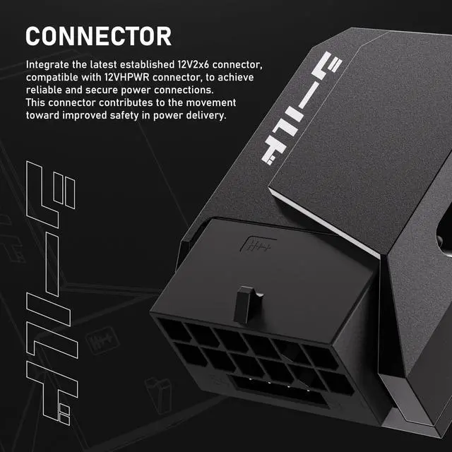 Alt view image 3 of 5 - EZDIY-FAB PCIe 5.0 Adapter - 600W 12+4pin, 16pin 12VHPWR GPU Power Connector, 90 Degree Right Angle - Compatible with RTX 3090Ti, 4070Ti, 4080, 4090 Graphics Cards - RVS Type, Red, 1 Pack